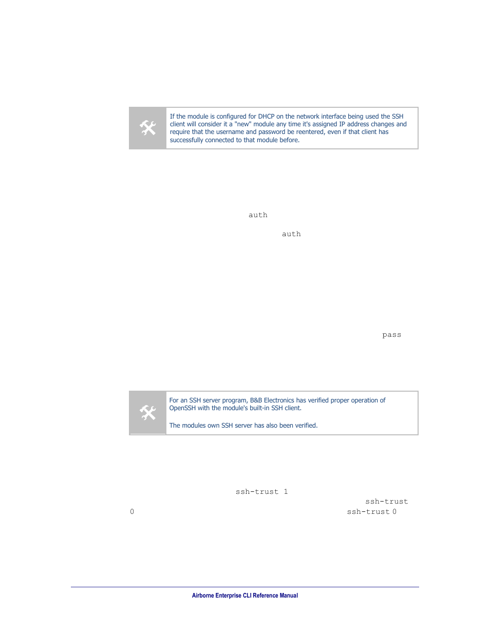 Bridging using ssh | B&B Electronics WLNN-AN(ER,SE,SP.EK)-DP551 - Manual User Manual | Page 40 / 264
