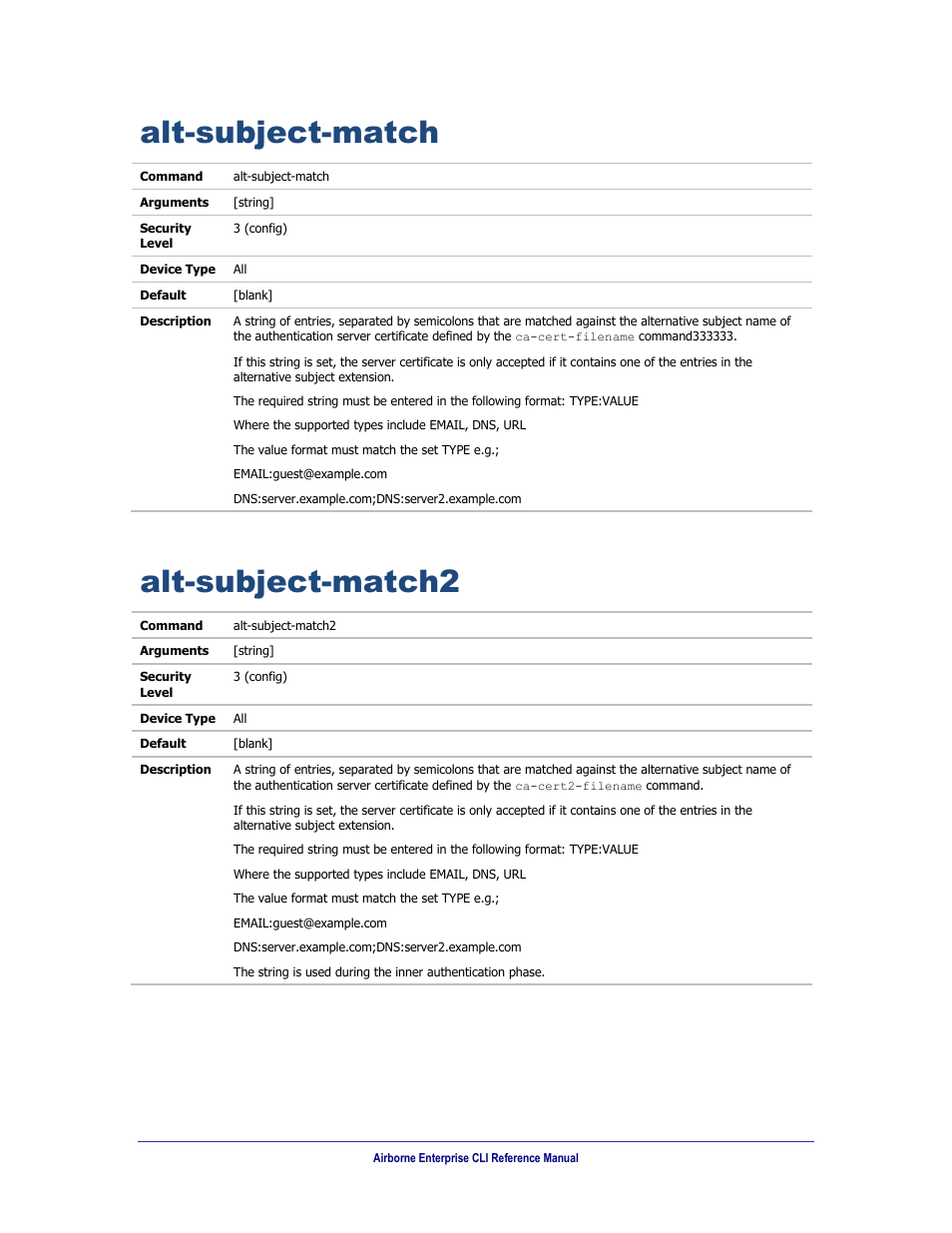 Alt-subject-match, Alt-subject-match2 | B&B Electronics WLNN-AN(ER,SE,SP.EK)-DP551 - Manual User Manual | Page 95 / 264
