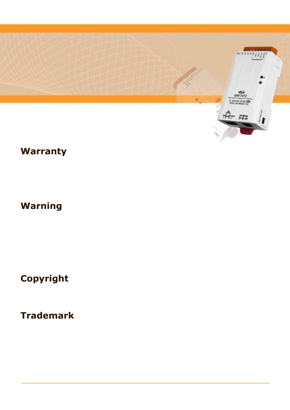 B&B Electronics GW-7472 - Manual User Manual | 60 pages