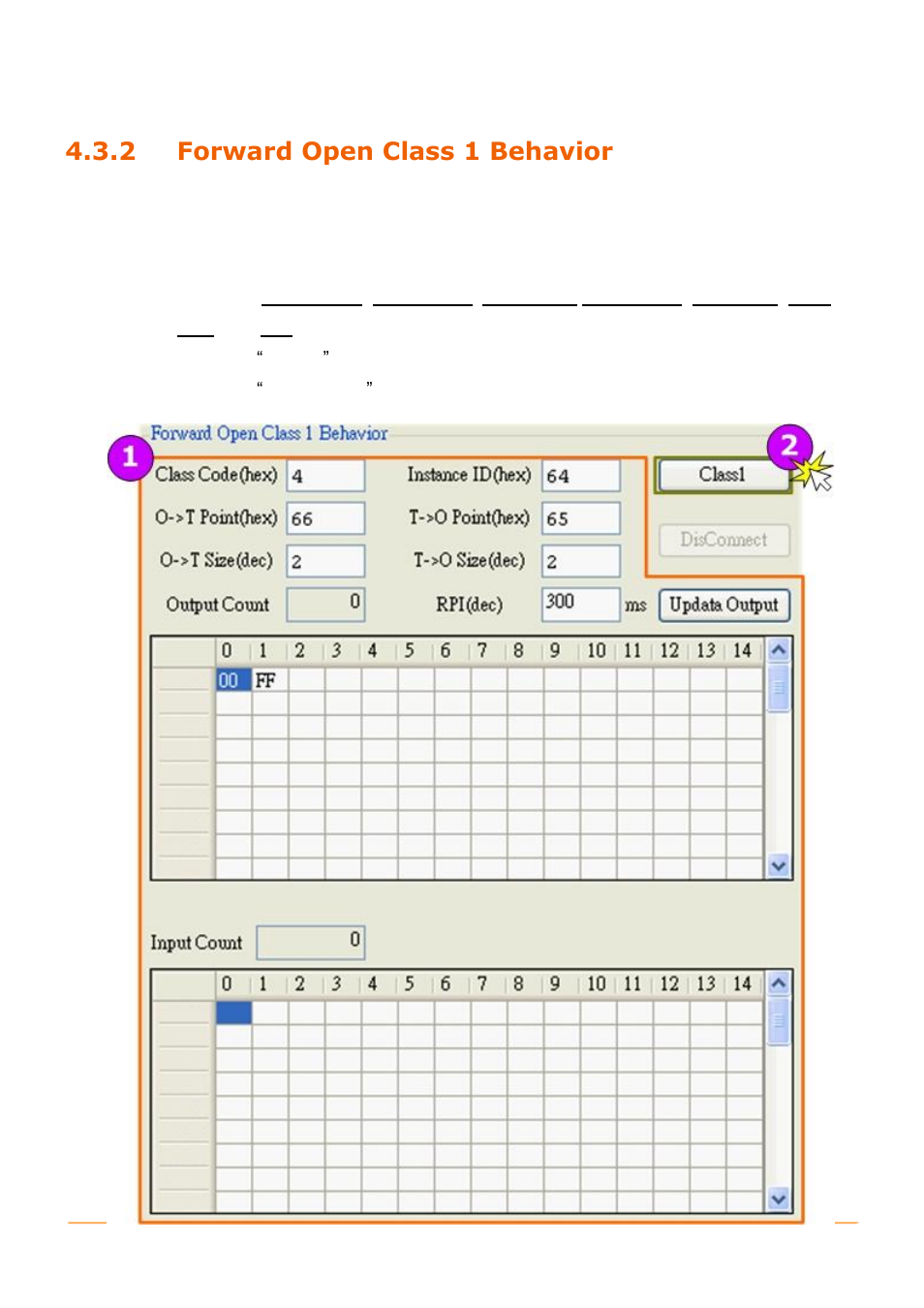 2 forward open class 1 behavior, Forward open class 1 behavior | B&B Electronics GW-7472 - Manual User Manual | Page 34 / 60