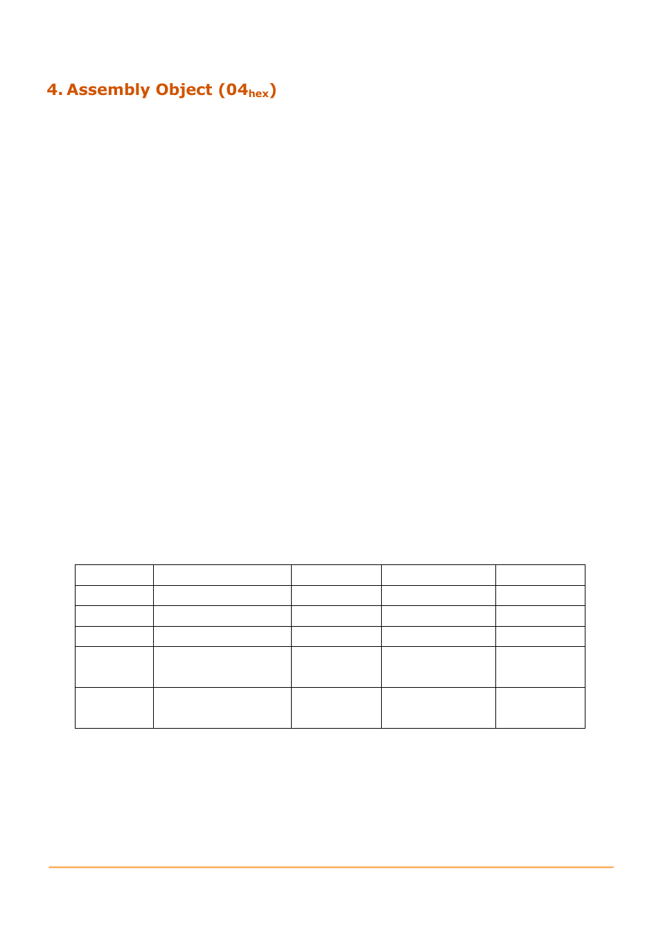 Assembly object (04hex), Assembly object (04 | B&B Electronics GW-7472 - Manual User Manual | Page 45 / 60