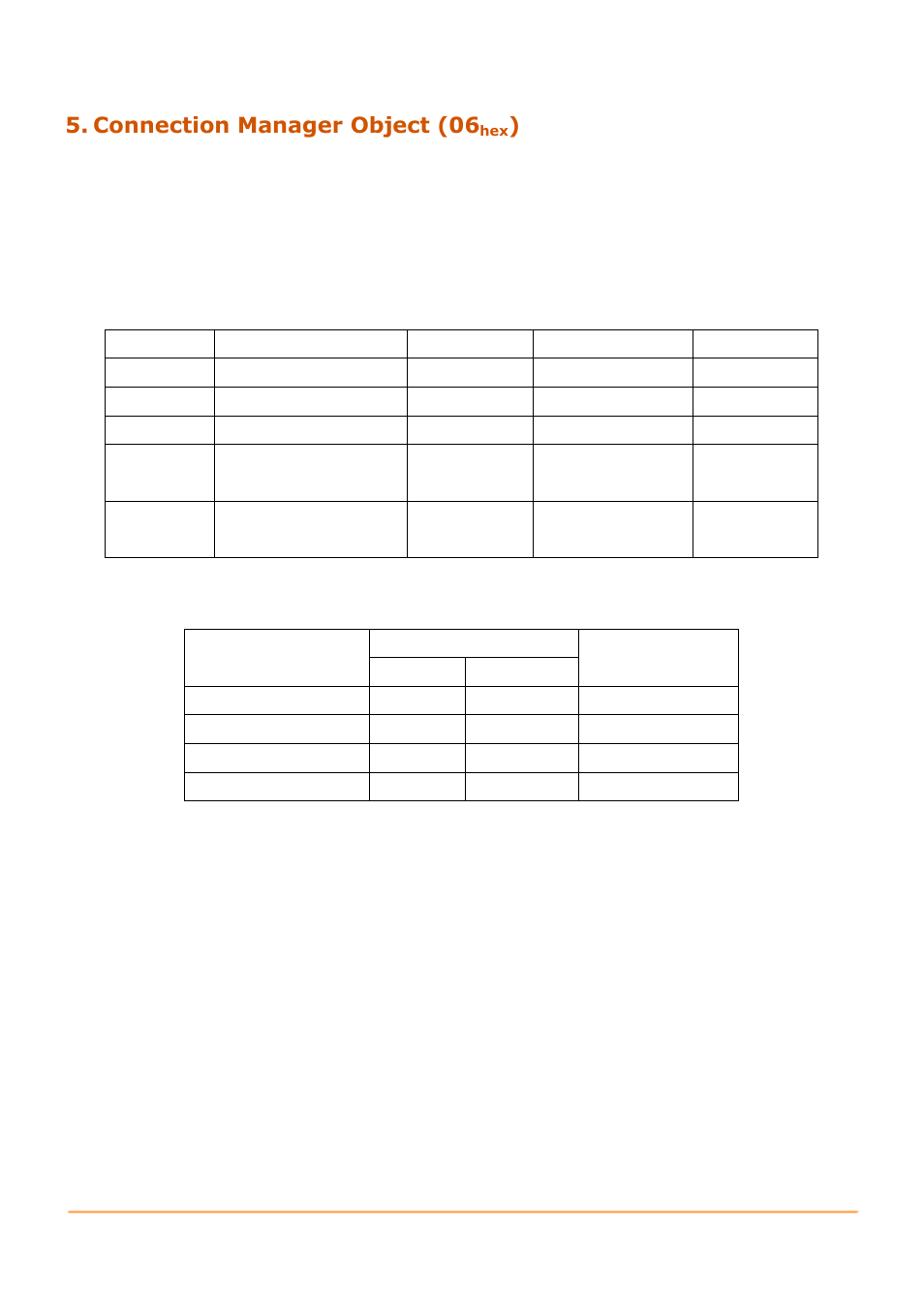 Connection manager object (06hex), Connection manager object (06, Common services | B&B Electronics GW-7472 - Manual User Manual | Page 48 / 60