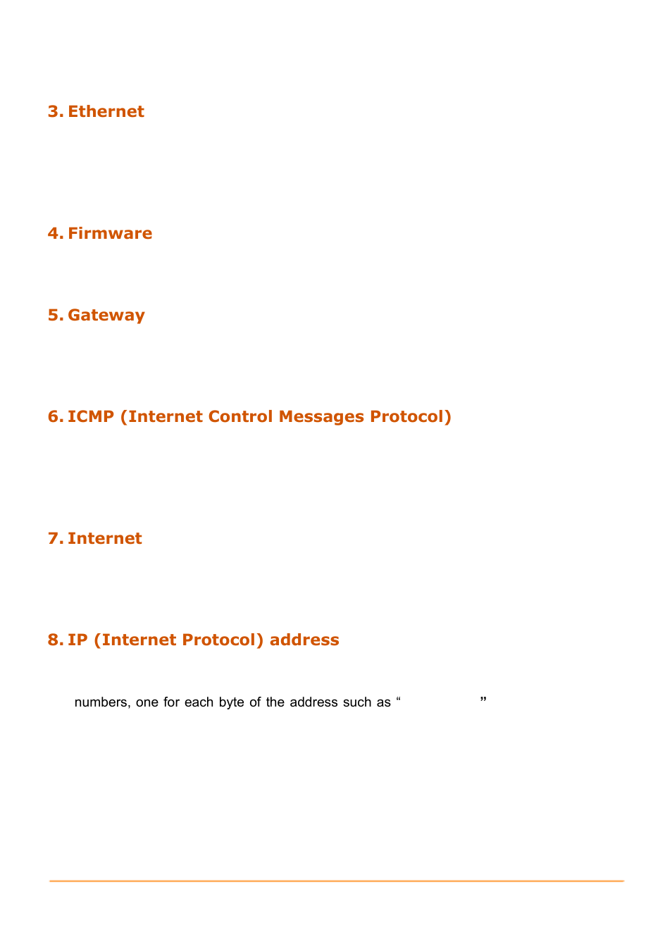 Ethernet, Firmware, Gateway | Icmp (internet control messages protocol), Internet, Ip (internet protocol) address | B&B Electronics GW-7472 - Manual User Manual | Page 56 / 60