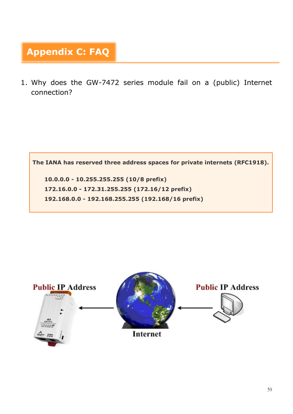 Appendix c: faq | B&B Electronics GW-7472 - Manual User Manual | Page 59 / 60