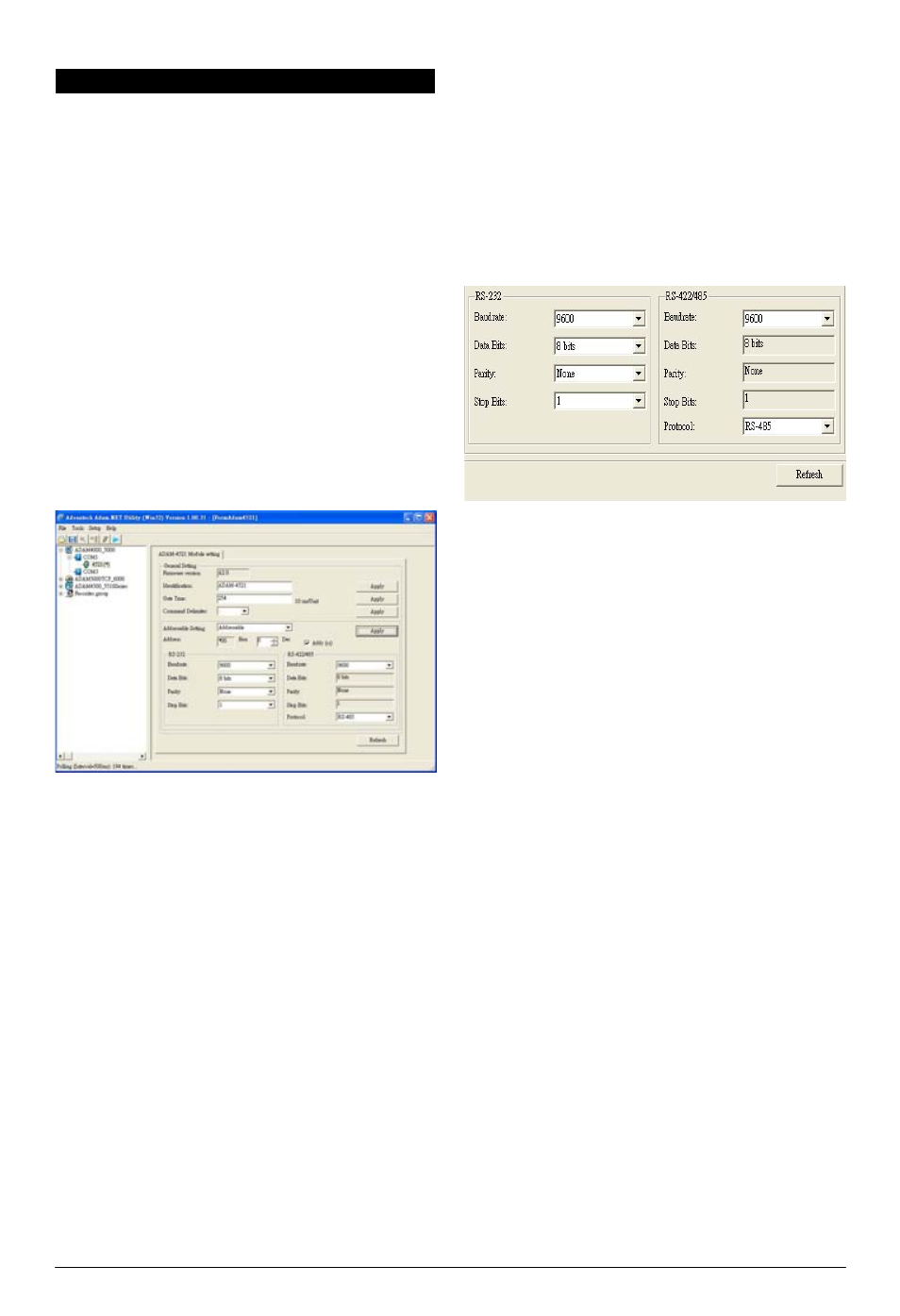 Softw are configuration | B&B Electronics ADAM-4521 - Manual User Manual | Page 3 / 8