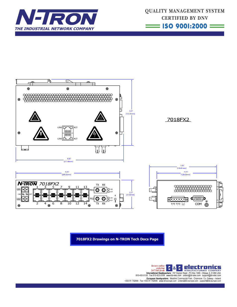 B&B Electronics 7018FXE2-SC-15_40 - Datasheet User Manual | Page 3 / 3