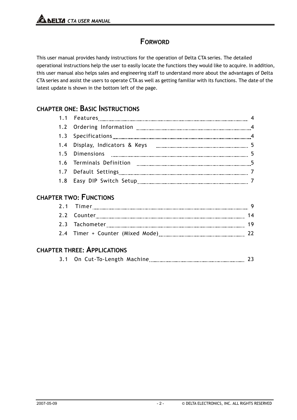 B&B Electronics CTA4100A_D - Manual User Manual | Page 2 / 25