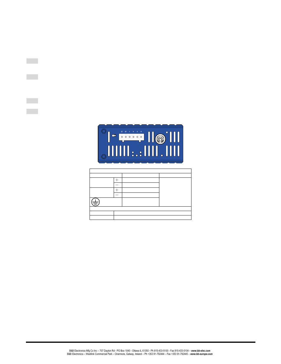 Connecting to power, Redundant dc terminal block power inputs, 48vdc dc jack | B&B Electronics EIR-EXTEND - Manual User Manual | Page 8 / 9