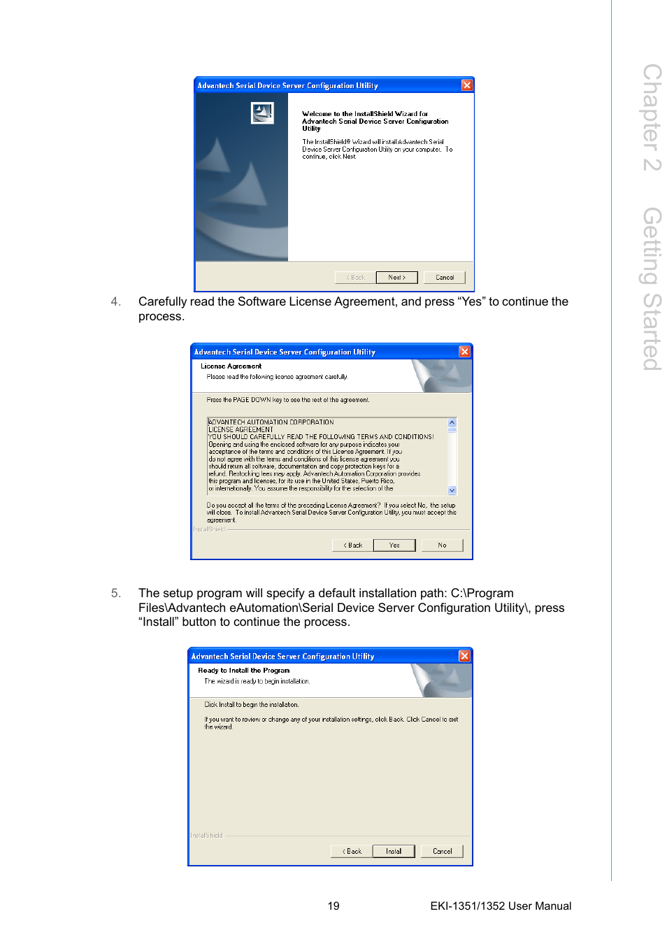 Chapter 2 g etting started | B&B Electronics EKI-1352 - Manual User Manual | Page 25 / 76