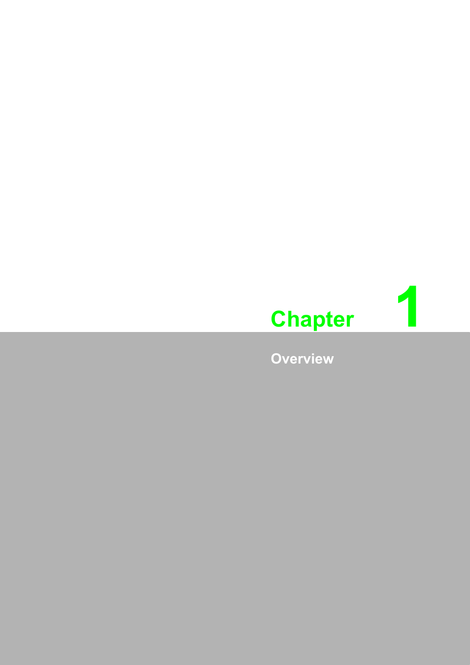 1 overview, Chapter | B&B Electronics EKI-1352 - Manual User Manual | Page 7 / 76