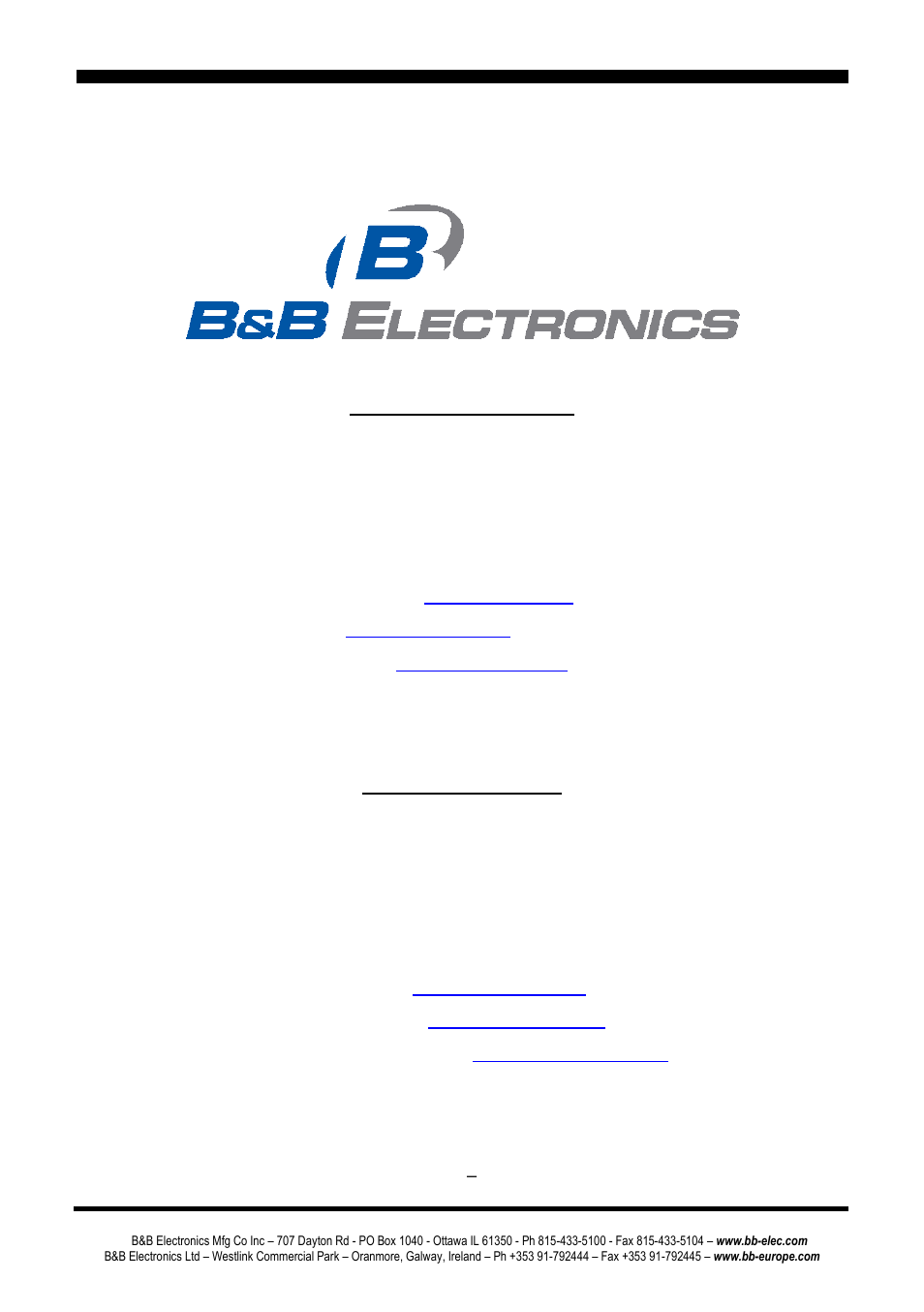 B&B Electronics ES1AE - Manual User Manual | Page 2 / 46