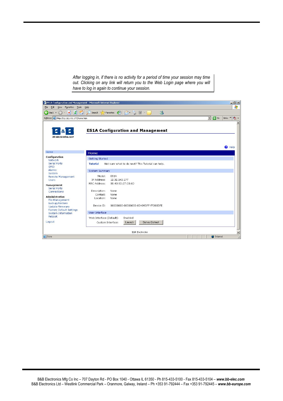 Sing, Utorial and, Onfiguring | Etwork, Ettings, Using tutorial and help, Configuring network settings | B&B Electronics ES1AE - Manual User Manual | Page 21 / 46