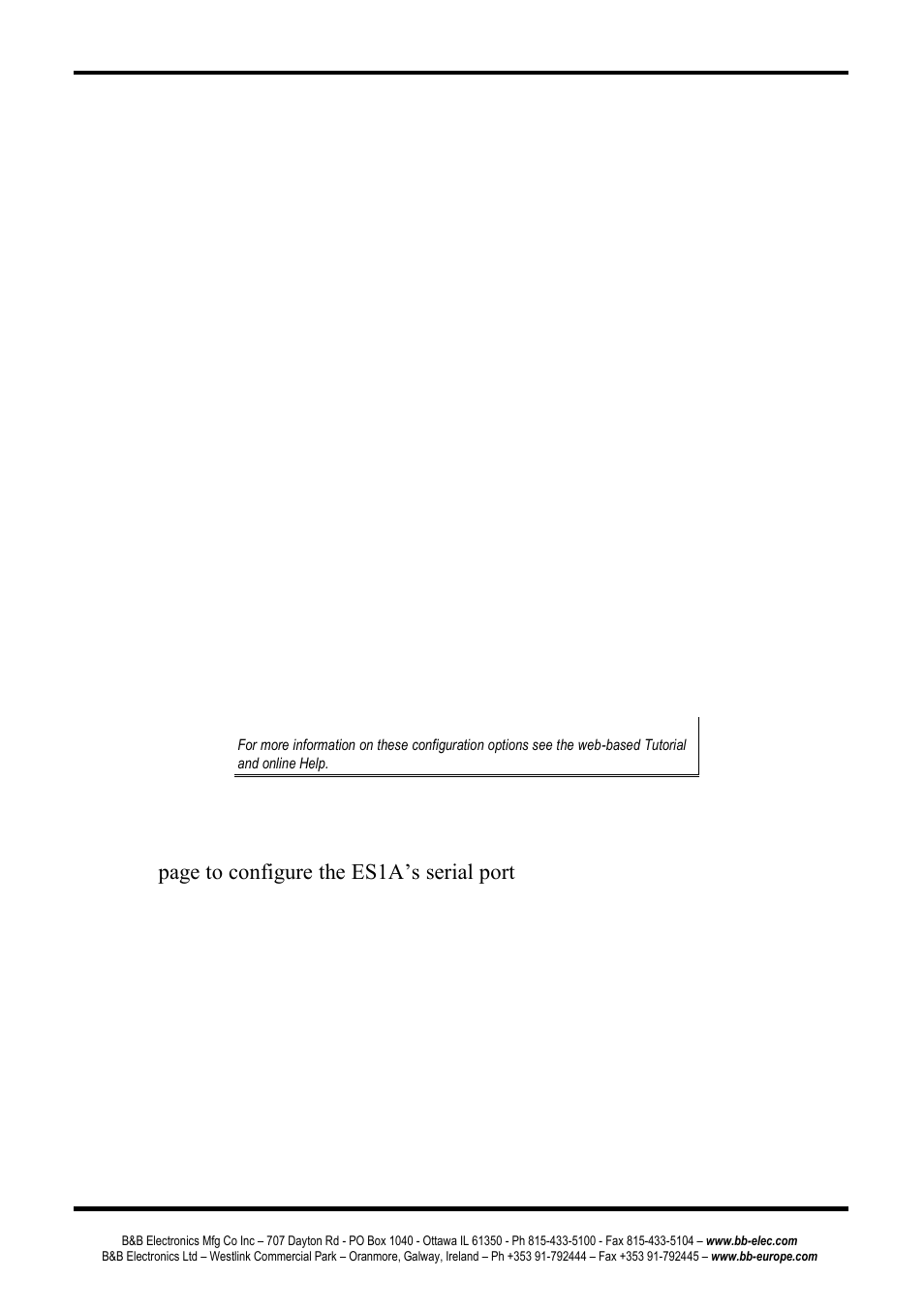 Basic serial settings, Advanced serial settings, Serial bridge | Modem emulation, Custom, Apply | B&B Electronics ES1AE - Manual User Manual | Page 28 / 46