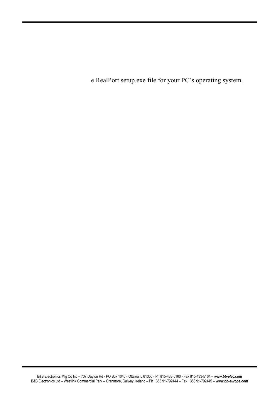 Adding a virtual com port using realport, Removing a virtual com port using realport | B&B Electronics ES1AE - Manual User Manual | Page 39 / 46