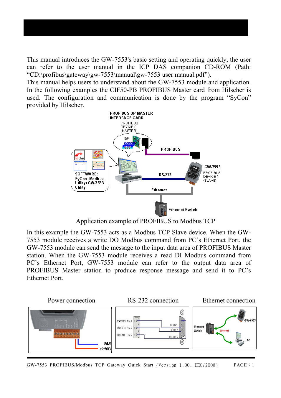 B&B Electronics GW-7553 - Quick Start Guide User Manual | 8 pages