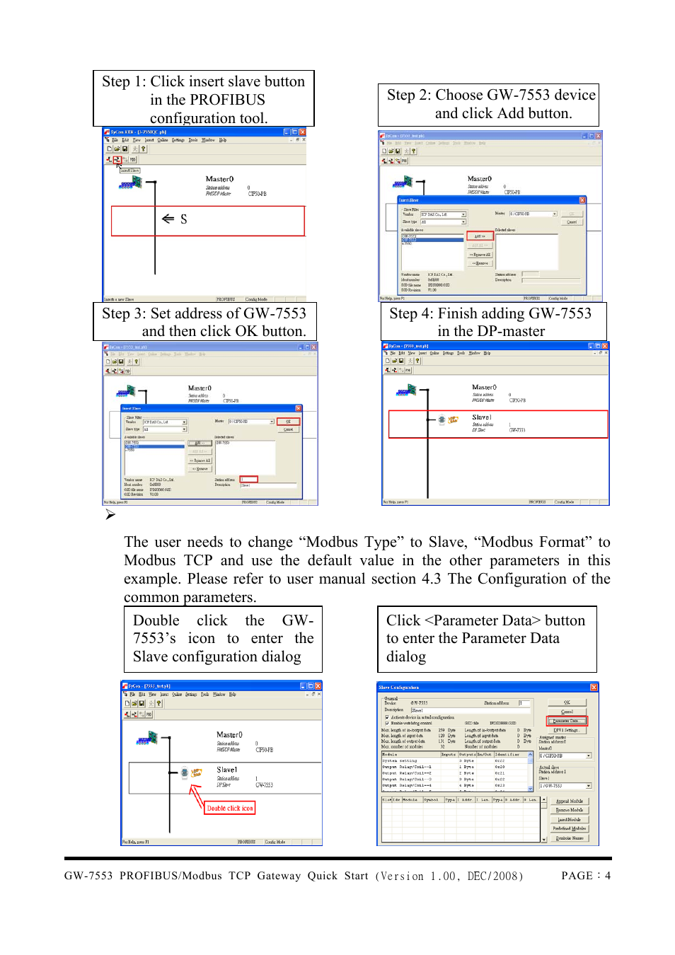 B&B Electronics GW-7553 - Quick Start Guide User Manual | Page 4 / 8