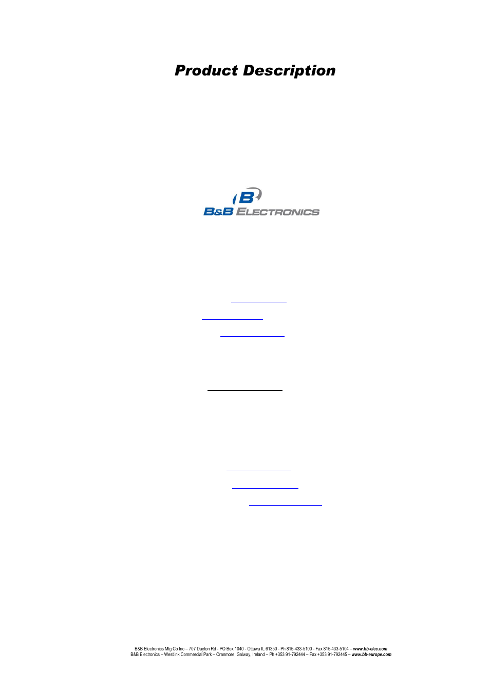 B&B Electronics EIR608-4SFP - Manual User Manual | 105 pages