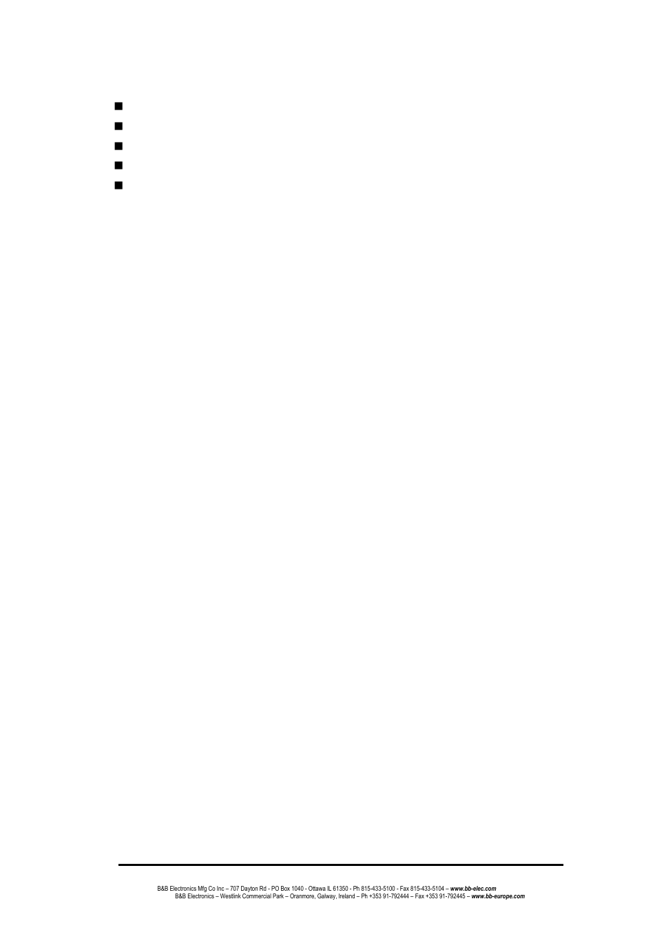 Packing list | B&B Electronics EIR608-4SFP - Manual User Manual | Page 12 / 105