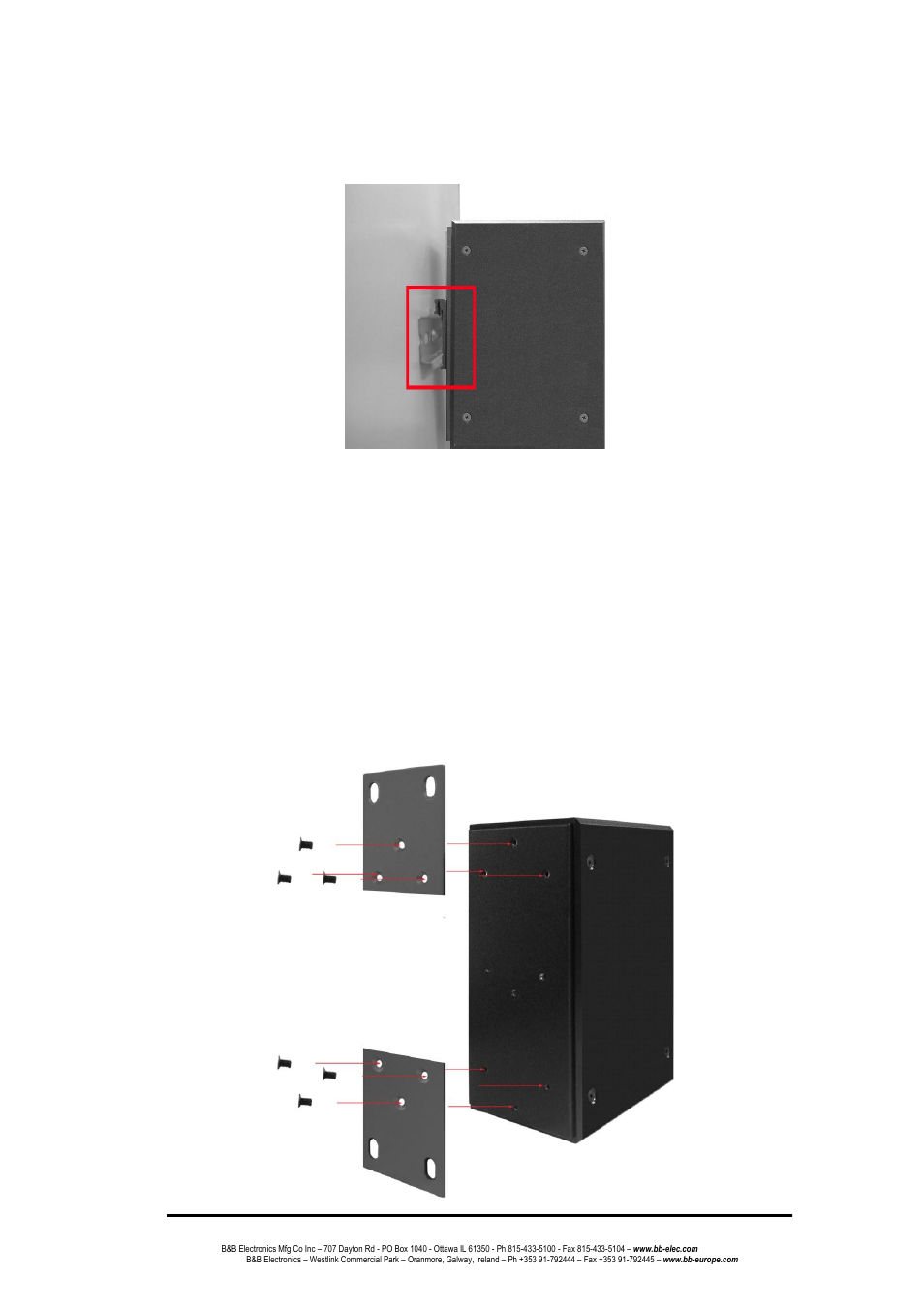 Panel mounting | B&B Electronics EIR608-4SFP - Manual User Manual | Page 22 / 105