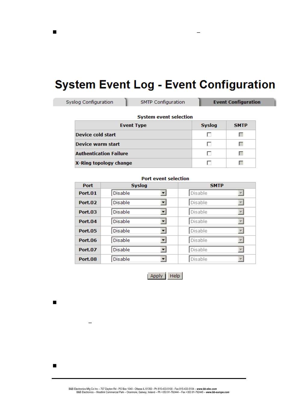 Fault relay alarm | B&B Electronics EIR608-4SFP - Manual User Manual | Page 62 / 105