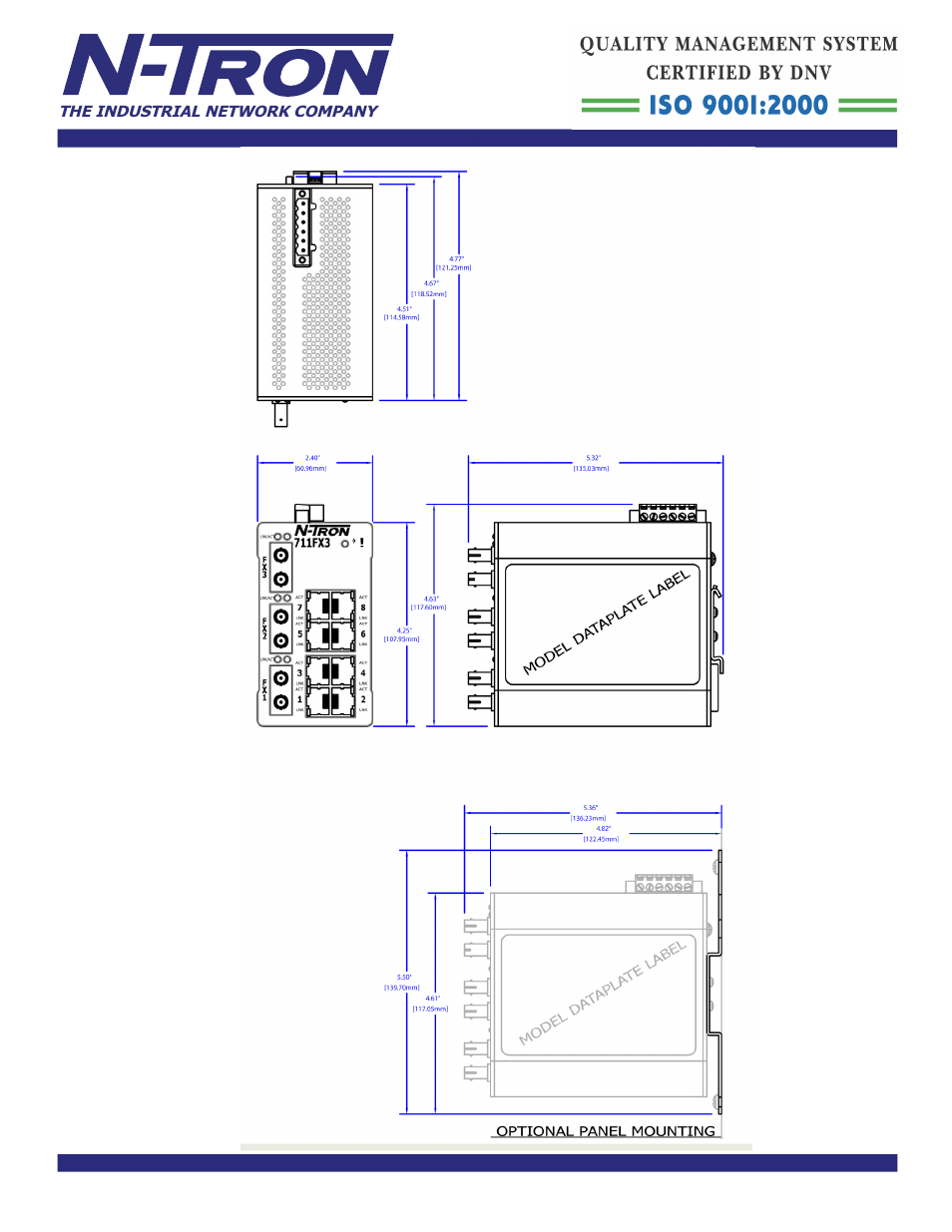 B&B Electronics 711FX3-ST - Datasheet User Manual | Page 3 / 3
