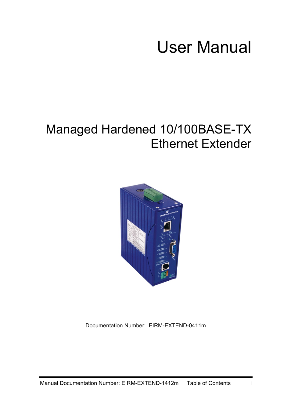 B&B Electronics EIRM-EXTEND - Manual User Manual | 46 pages