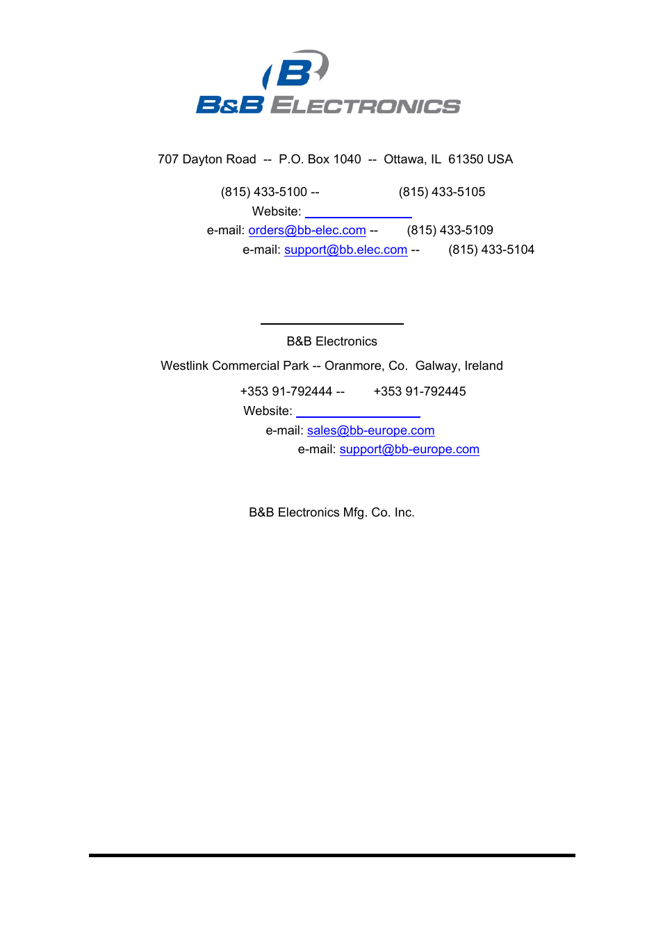 B&B Electronics EIRM-EXTEND - Manual User Manual | Page 2 / 46