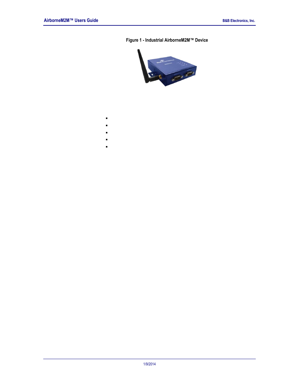 Figure 1 - industrial airbornem2m, Device | B&B Electronics APXN-Q5428 - User Manual User Manual | Page 11 / 105