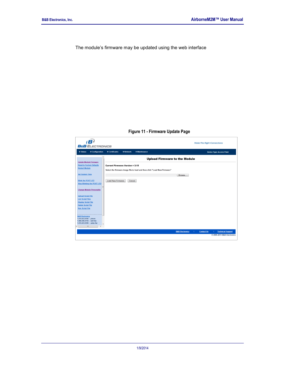 Updating firmware, 7 updating firmware | B&B Electronics APXN-Q5428 - User Manual User Manual | Page 34 / 105