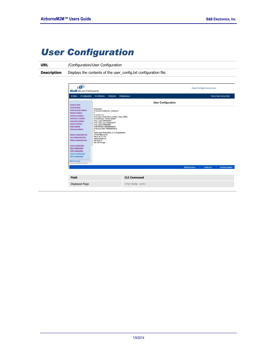 User configuration | B&B Electronics APXN-Q5428 - User Manual User Manual | Page 79 / 105