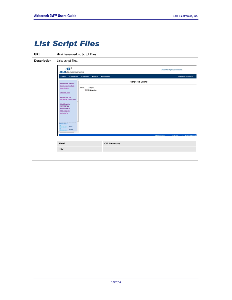 List script files | B&B Electronics APXN-Q5428 - User Manual User Manual | Page 97 / 105