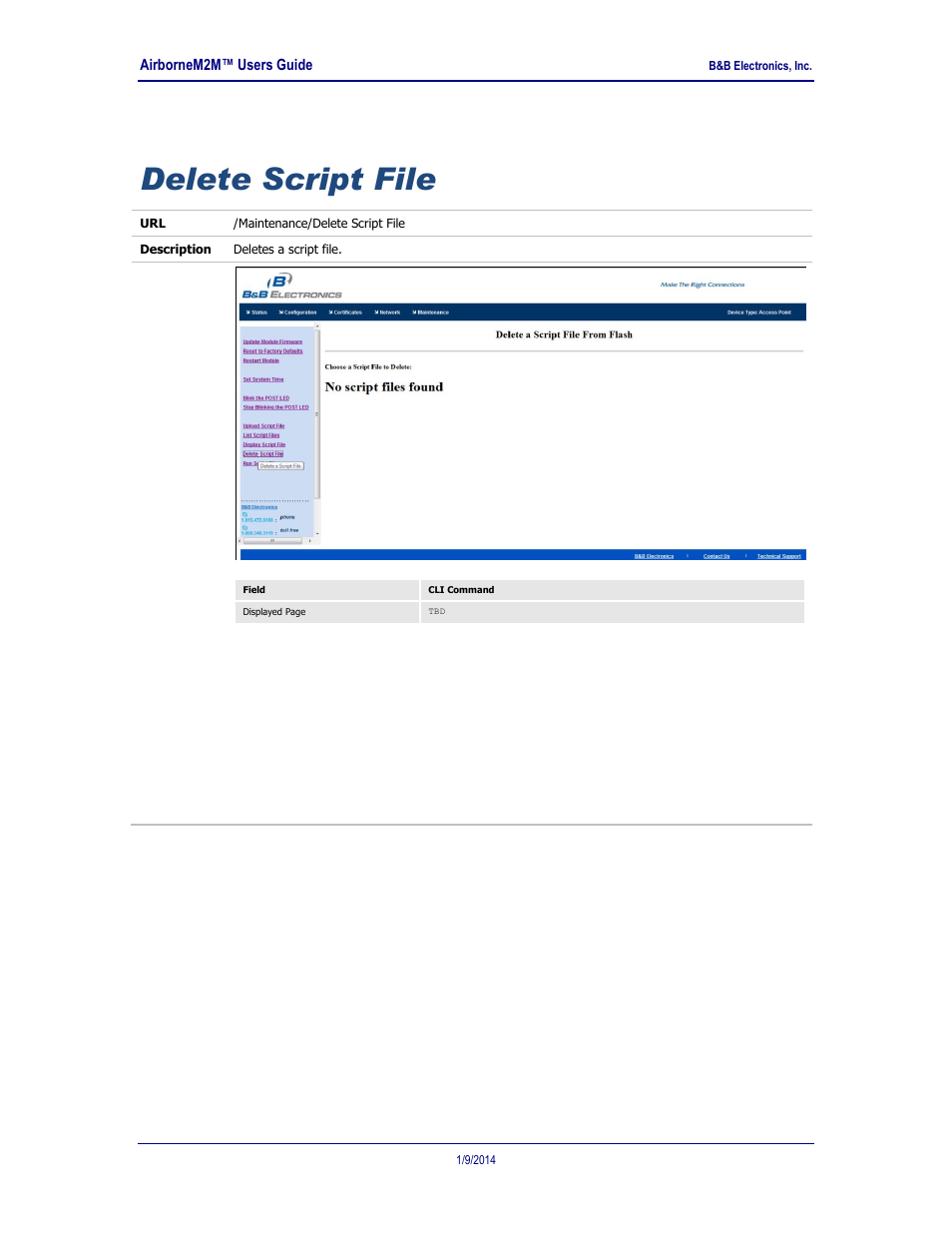 Delete script file | B&B Electronics APXN-Q5428 - User Manual User Manual | Page 99 / 105