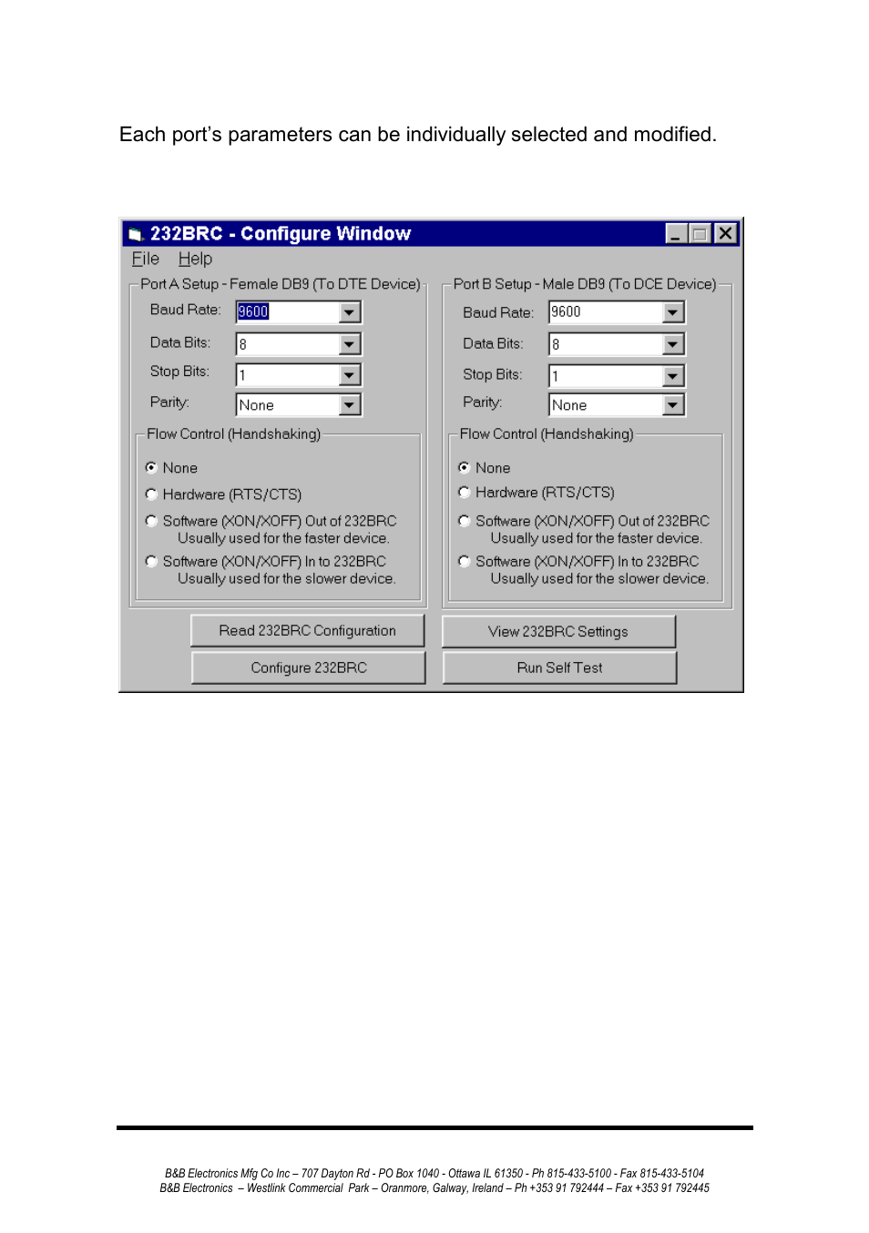 B&B Electronics 232BRC - Manual User Manual | Page 17 / 28