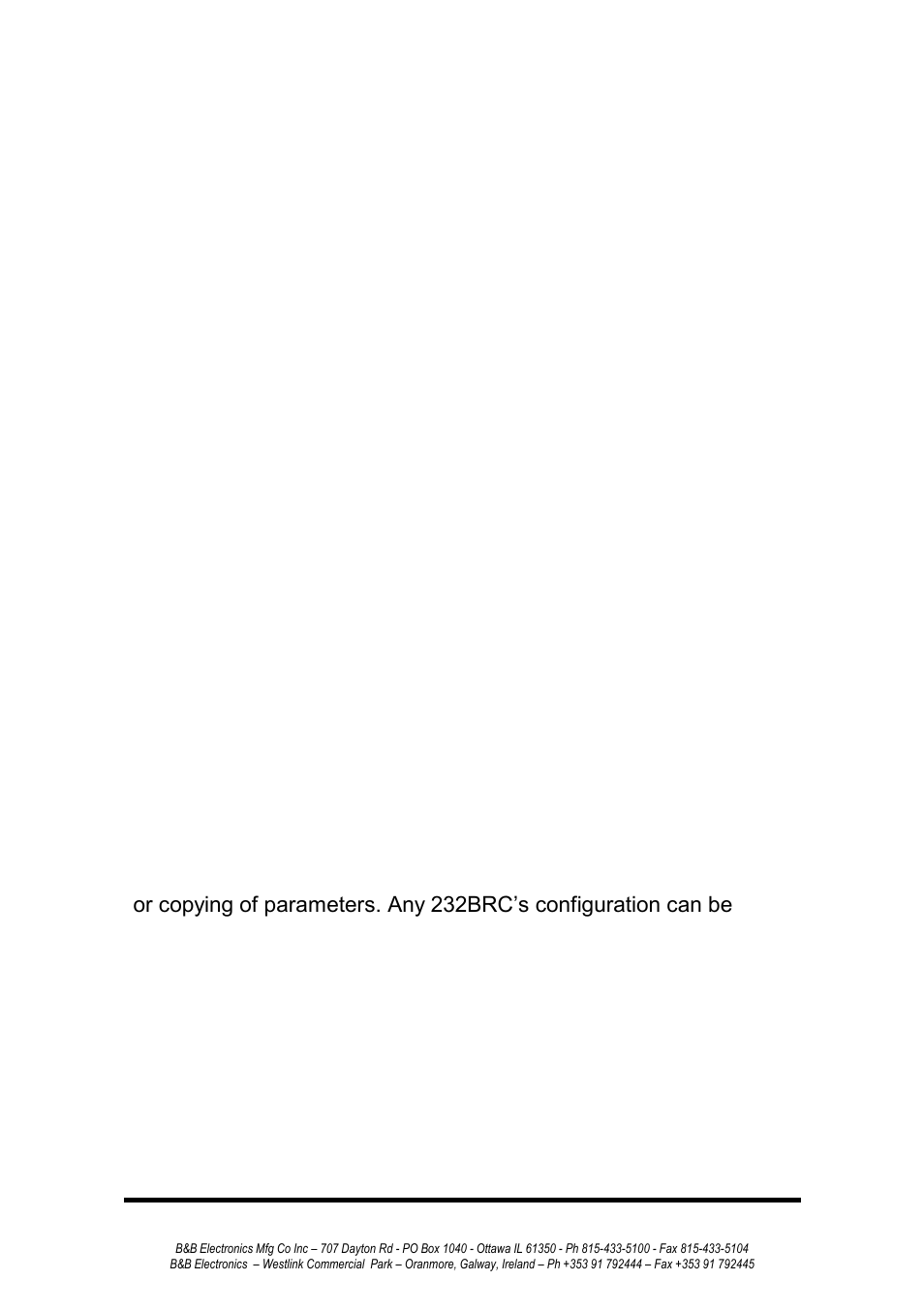 B&B Electronics 232BRC - Manual User Manual | Page 18 / 28