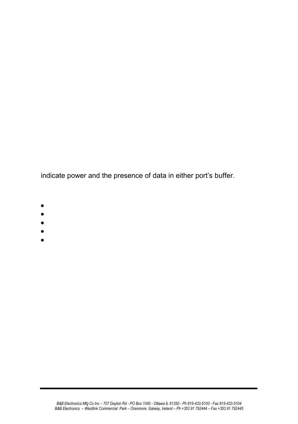 Chapter 1: introduction | B&B Electronics 232BRC - Manual User Manual | Page 5 / 28
