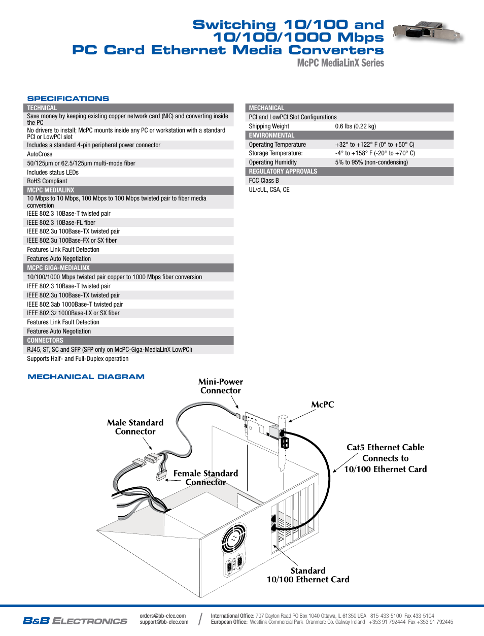 Mcpc medialinx series | B&B Electronics 855-15919--21 - Datasheet User Manual | Page 2 / 2