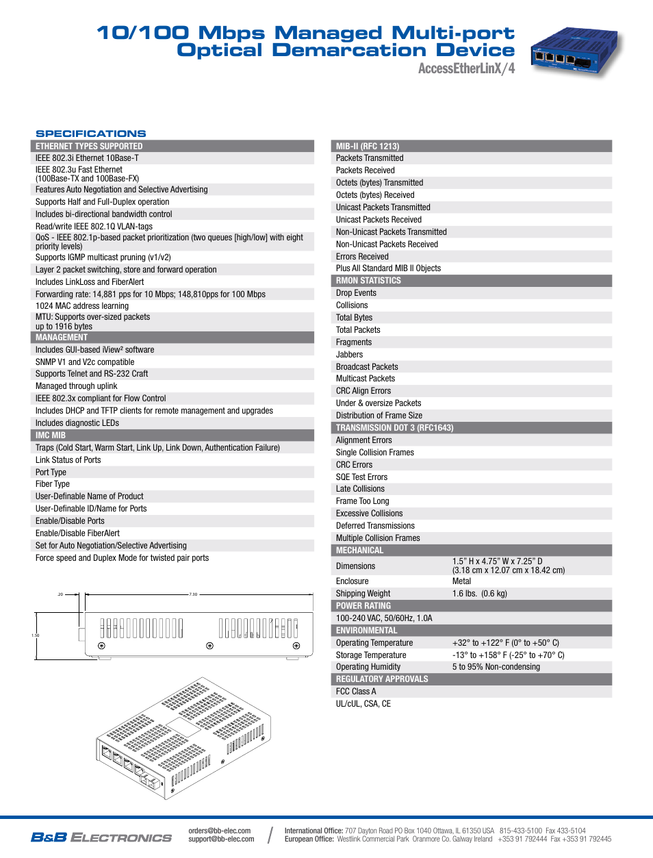 Accessetherlinx/4 | B&B Electronics 852-13120--27 - Datasheet User Manual | Page 2 / 2