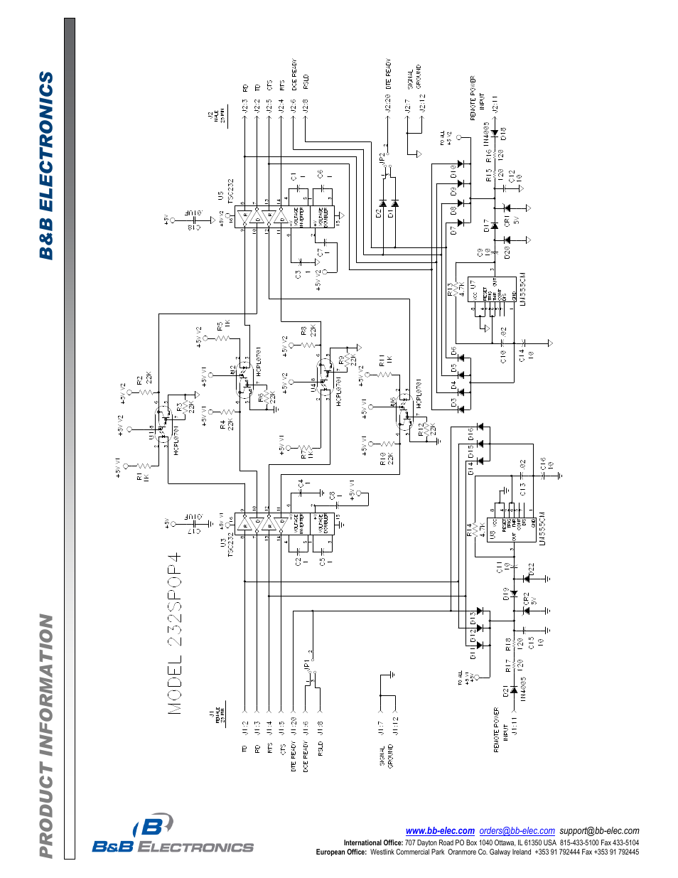 B&B Electronics 232SPOP4 - Datasheet User Manual | Page 2 / 2
