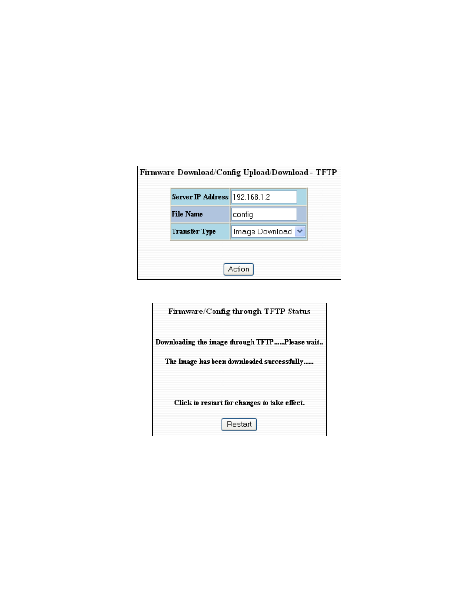 Firmware/config – tftp | B&B Electronics 9000BP - Manual User Manual | Page 70 / 145