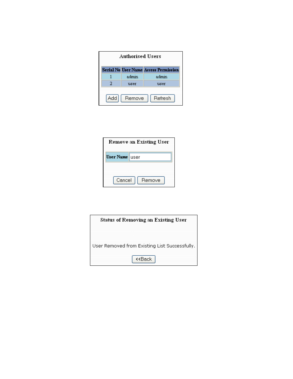 User mgmt – removing users | B&B Electronics 9000BP - Manual User Manual | Page 75 / 145