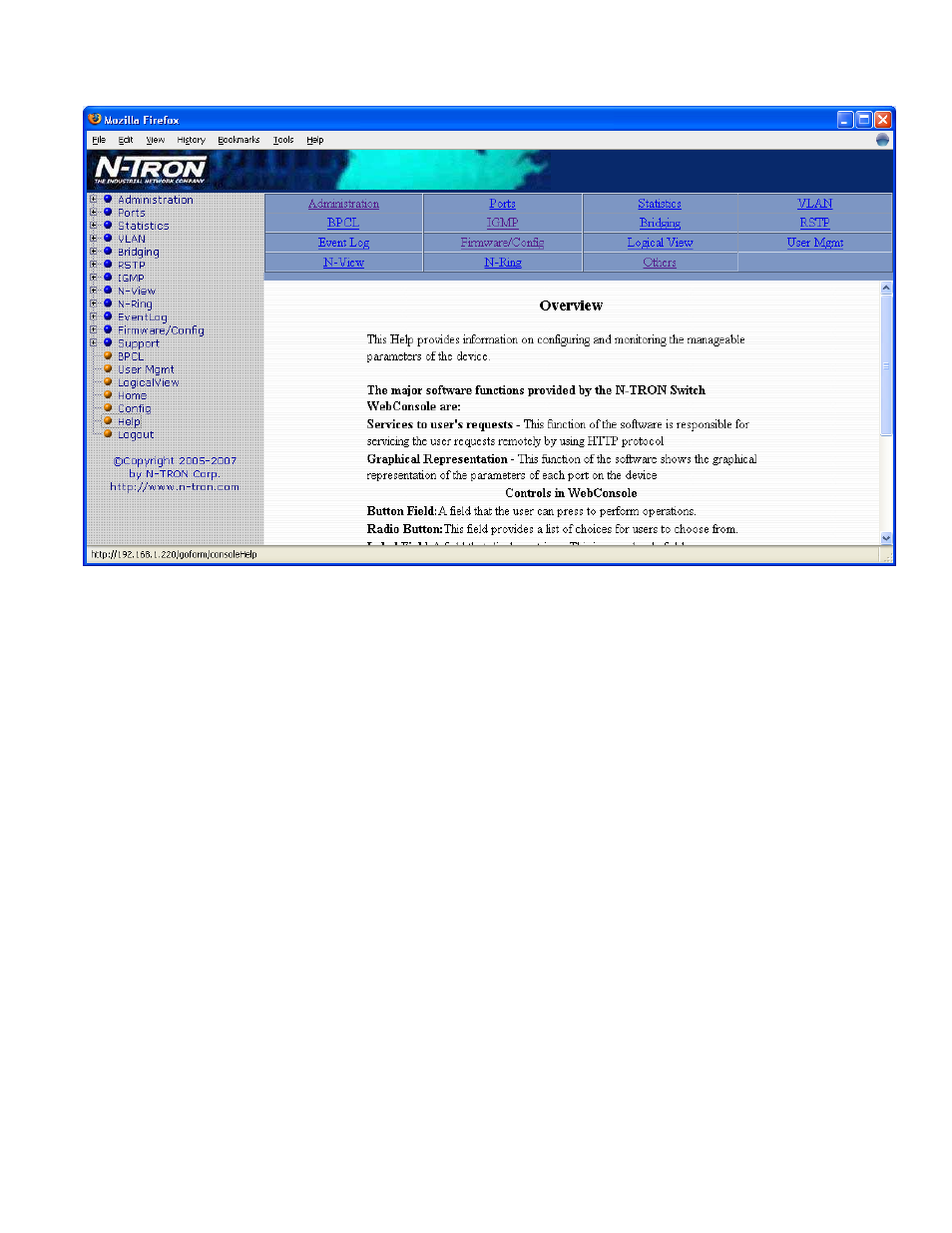 Help – overview | B&B Electronics 9000BP - Manual User Manual | Page 78 / 145