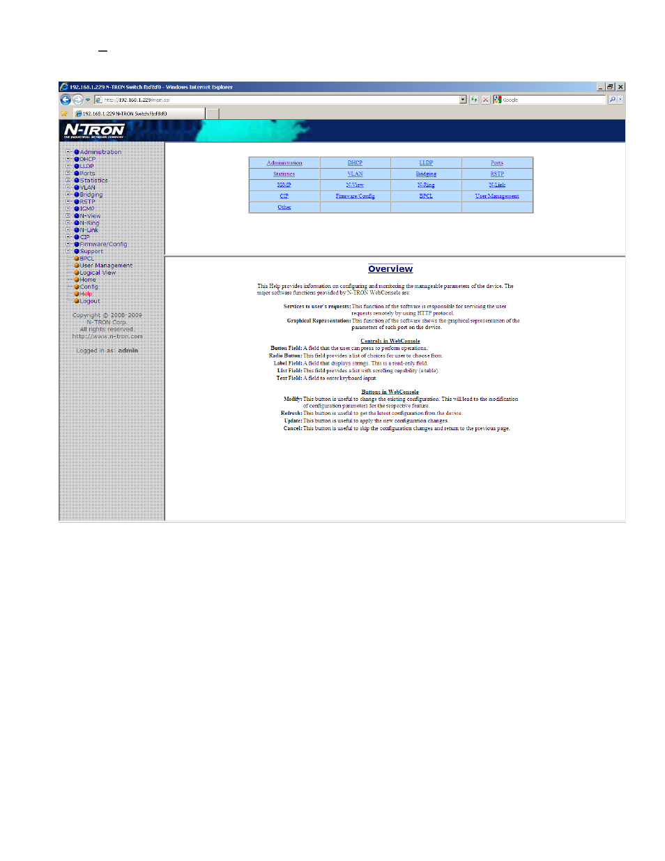 Help – overview | B&B Electronics 7506GX2-SX - Manual User Manual | Page 114 / 158