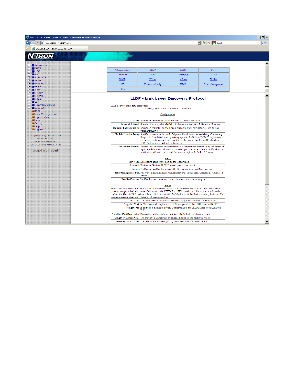 Help – lldp | B&B Electronics 7506GX2-SX - Manual User Manual | Page 117 / 158