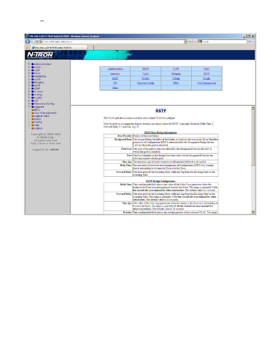 Help – rstp | B&B Electronics 7506GX2-SX - Manual User Manual | Page 122 / 158