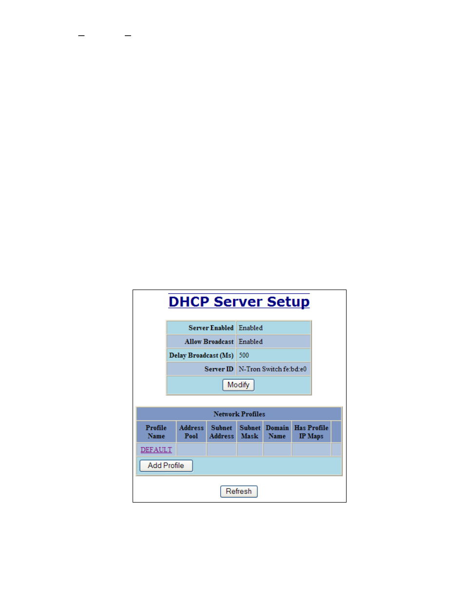 Dhcp – server – setup profiles | B&B Electronics 7506GX2-SX - Manual User Manual | Page 35 / 158