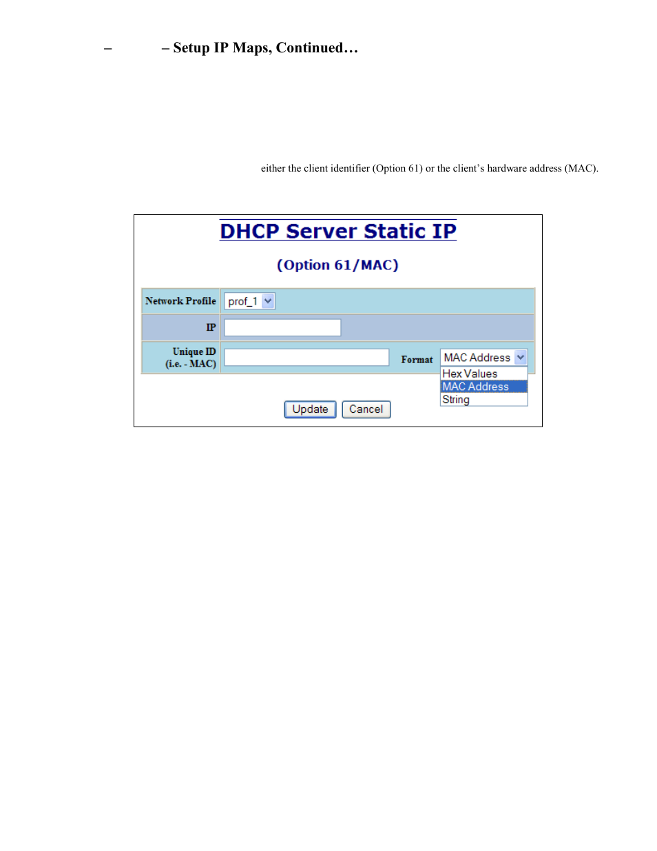 Dhcp – server – setup ip maps, continued | B&B Electronics 7506GX2-SX - Manual User Manual | Page 41 / 158