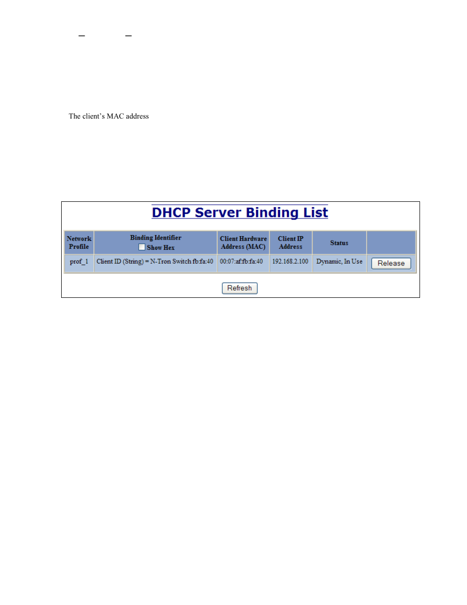 Dhcp – server – view bindings | B&B Electronics 7506GX2-SX - Manual User Manual | Page 42 / 158