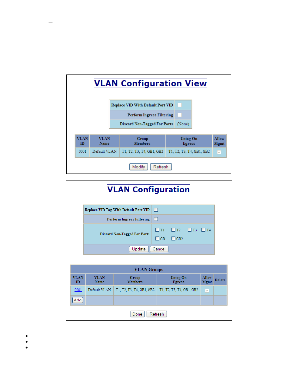 Vlan – configuration | B&B Electronics 7506GX2-SX - Manual User Manual | Page 62 / 158