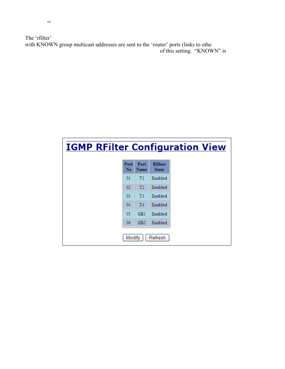 Igmp – rfilter | B&B Electronics 7506GX2-SX - Manual User Manual | Page 79 / 158