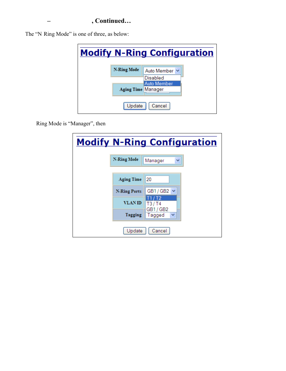 N-ring – configuration, continued | B&B Electronics 7506GX2-SX - Manual User Manual | Page 85 / 158